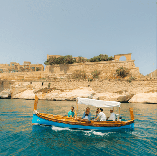 Set sail across the Grand Harbour on a Dgħajsa to tour the Three Cities in traditional style (Picture: VisitMalta and @dreambeachmedia)
