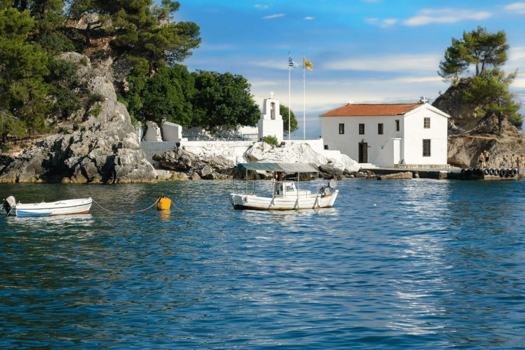 The beautiful Parga village with traditional houses next to the sea in Preveza, Greece.Credit: Alamy