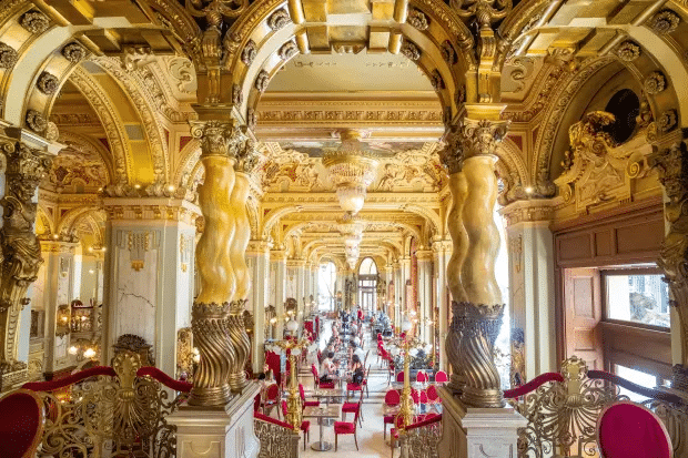 The New York Cafe has been labelled as the most beautiful in the world Credit: Alamy